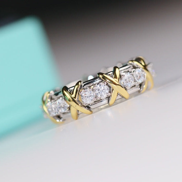[Resenly Jewelry]SIXTEEN STONE RING GOLD