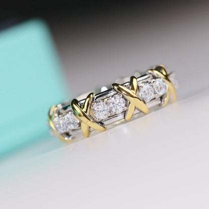 [Resenly Jewelry]SIXTEEN STONE RING GOLD