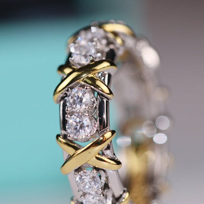 [Resenly Jewelry]SIXTEEN STONE RING GOLD