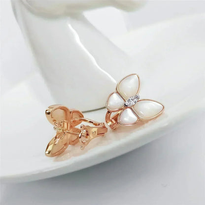 [Resenly Jewelry]BUTTERFLY MOP DIAMOND EARRINGS