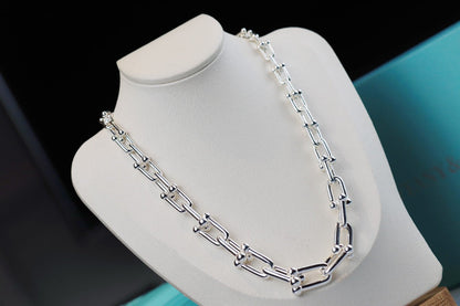 [Resenly Jewelry]HARDWEAR LINK SILVER NECKLACE