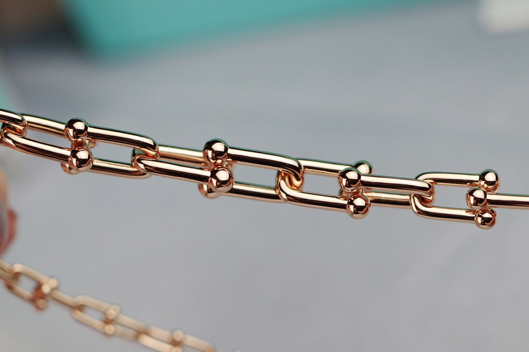 [Resenly Jewelry]ハードウェア リンク ゴールドネックレス