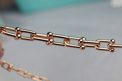[Resenly Jewelry]ハードウェア リンク ゴールドネックレス