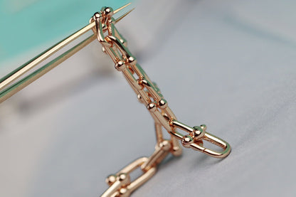 [Resenly Jewelry]ハードウェア リンク ゴールドネックレス