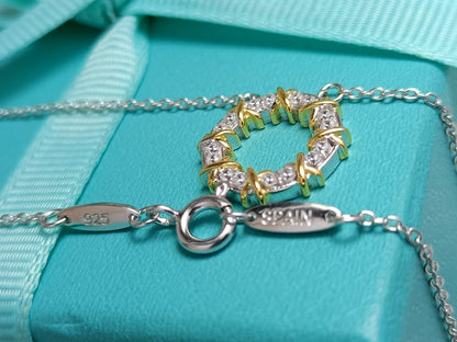 [Resenly Jewelry]SIXTEEN STONE NECKLACE GOLD