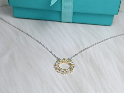 [Resenly Jewelry]SIXTEEN STONE NECKLACE GOLD