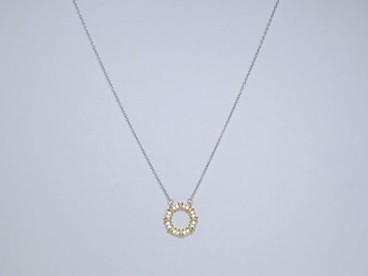 [Resenly Jewelry]SIXTEEN STONE NECKLACE GOLD