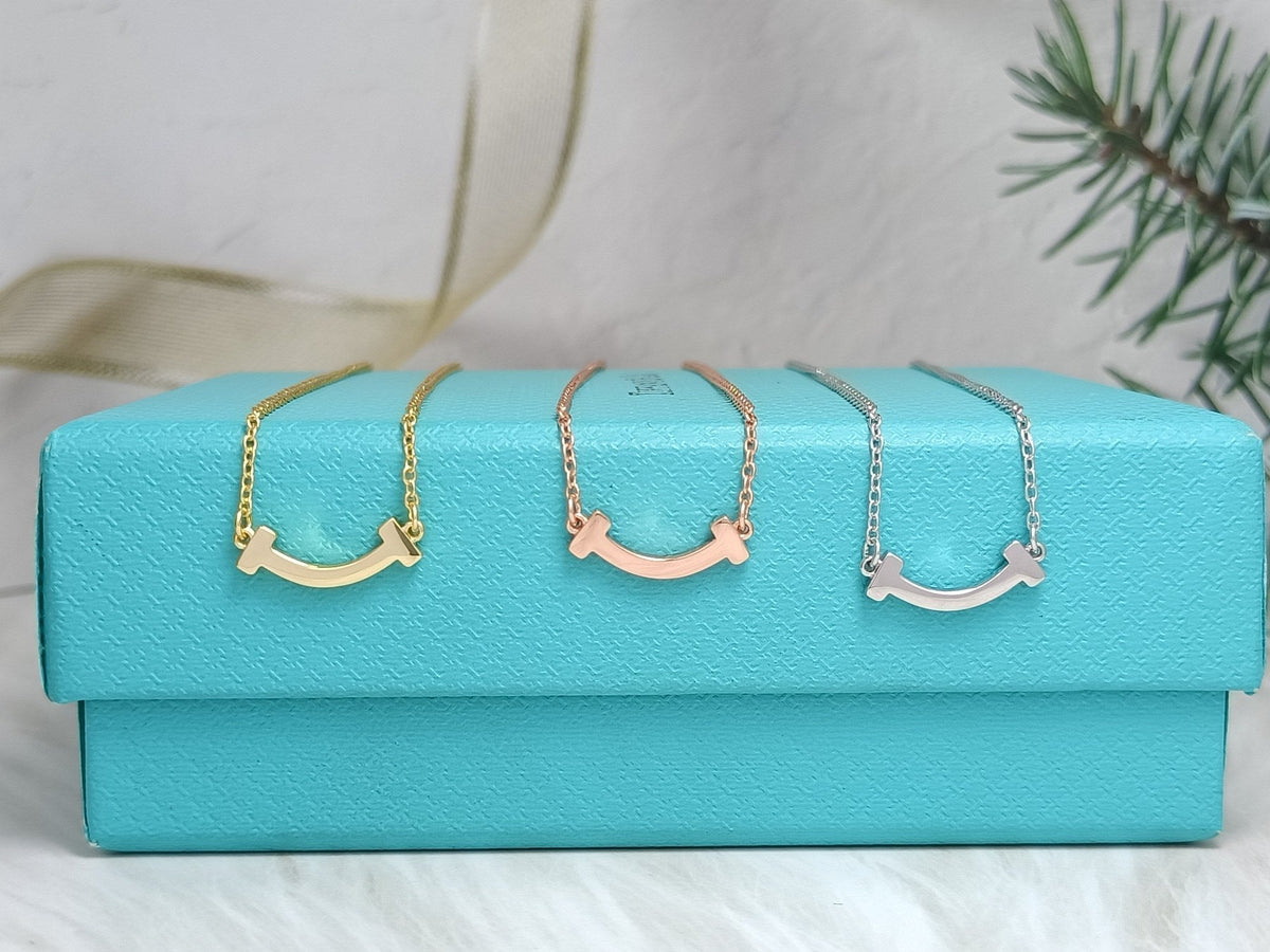 [Resenly Jewelry]MINI SMILE PEDANT NECKLACE