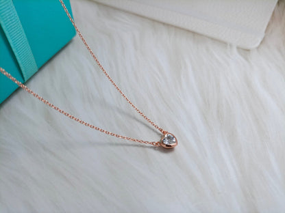 [Resenly Jewelry]HEART BIG DIAMOND NECKLACE