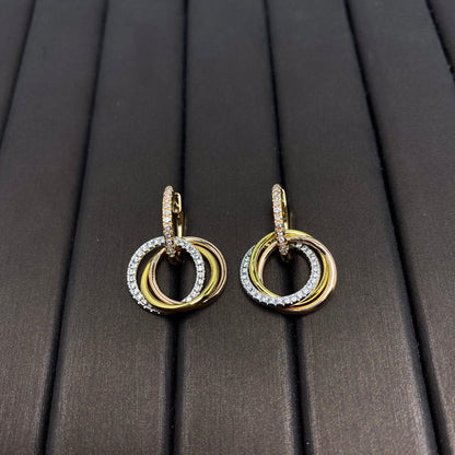 [Resenly Jewelry] トリニティイヤリング ゴールド ダイヤモンド