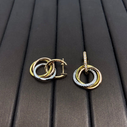 [Resenly Jewelry] トリニティイヤリング ゴールド ダイヤモンド