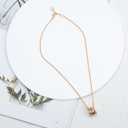 [Resenly Jewelry]SERPENTI PINK GOLD NECKLACE DIAMOND