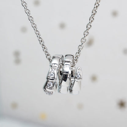 [Resenly Jewelry]SERPENTI SILVER NECKLACE DIAMOND