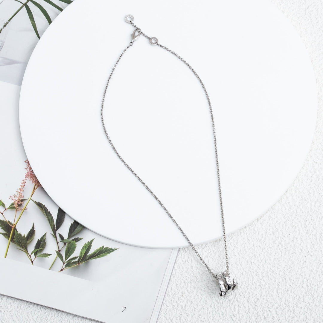 [Resenly Jewelry]SERPENTI SILVER NECKLACE DIAMOND