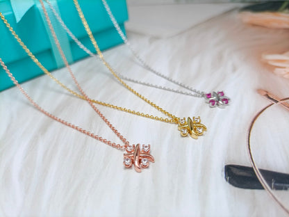 [Resenly Jewelry]PINWHEEL NECKLACE DIAMOND