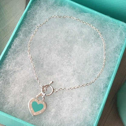 [Resenly Jewelry] ラブハートブルーブレスレット