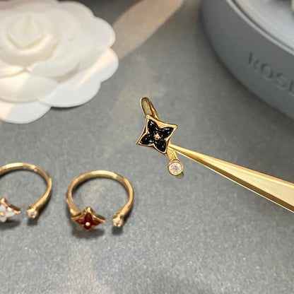 [Resenly Jewelry]STAR 1 DIAMOND OPEN RING
