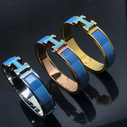 [Resenly Jewelry]Hブレスレット ブルーレインボー セラミック