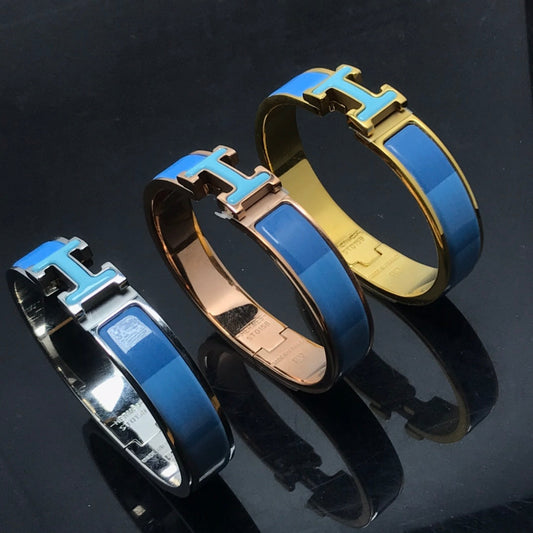 [Resenly Jewelry]H BRACELET BLUE RAINBOW CERAMIC