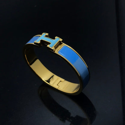 [Resenly Jewelry]Hブレスレット ブルーレインボー セラミック