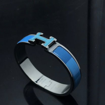 [Resenly Jewelry]Hブレスレット ブルーレインボー セラミック