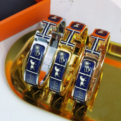 [Resenly Jewelry]H COUVERTURES DARK BLUE BRACELET
