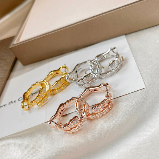 [Resenly Jewelry]SERPENTI EARRINGS DIAMOND