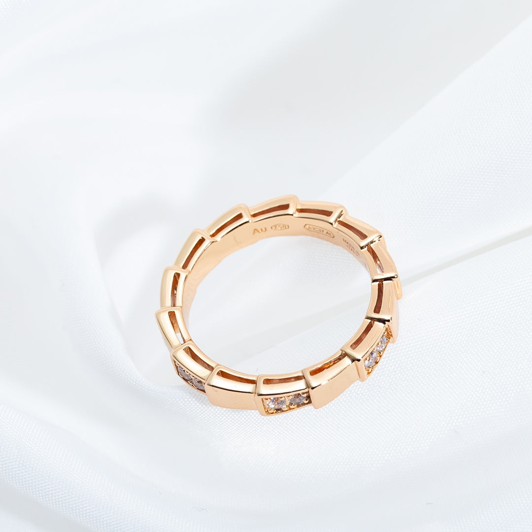 [Resenly Jewelry]SERPENTI RING PINK GOLD  3MM