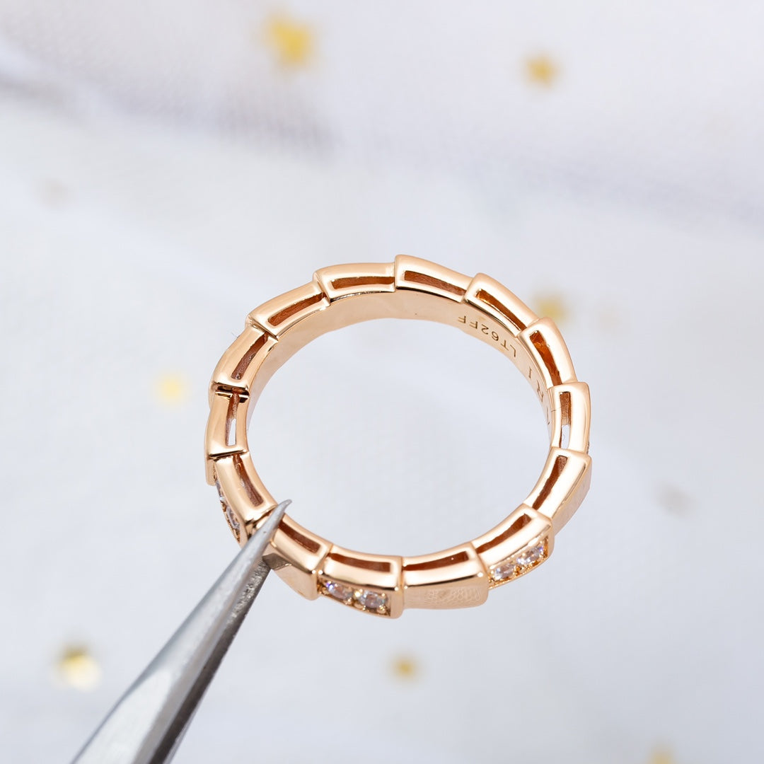 [Resenly Jewelry]SERPENTI RING PINK GOLD  3MM