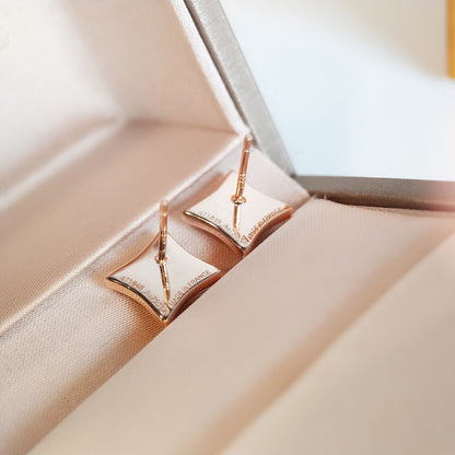 [Resenly Jewelry] スターMOPピンクゴールドピアス