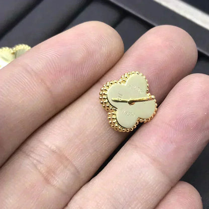 [Resenly Jewelry] クローバー ミニ 9.5mm レーザーピアス