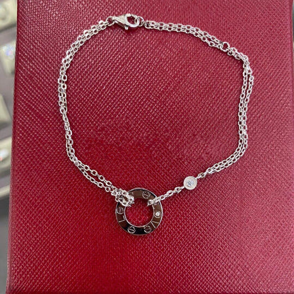 [Resenly Jewelry] ラブブレスレット ダイヤモンド2石