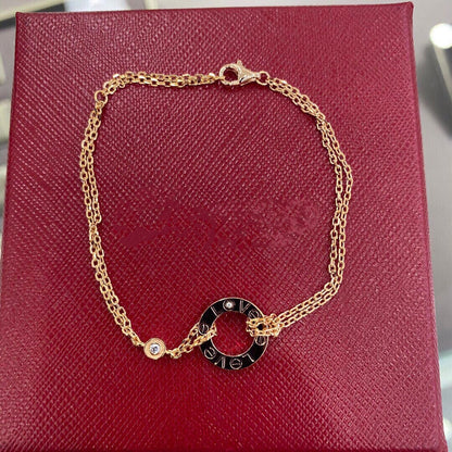[Resenly Jewelry] ラブブレスレット ダイヤモンド2石