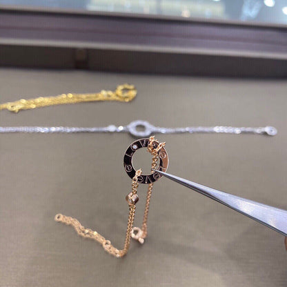 [Resenly Jewelry] ラブブレスレット ダイヤモンド2石