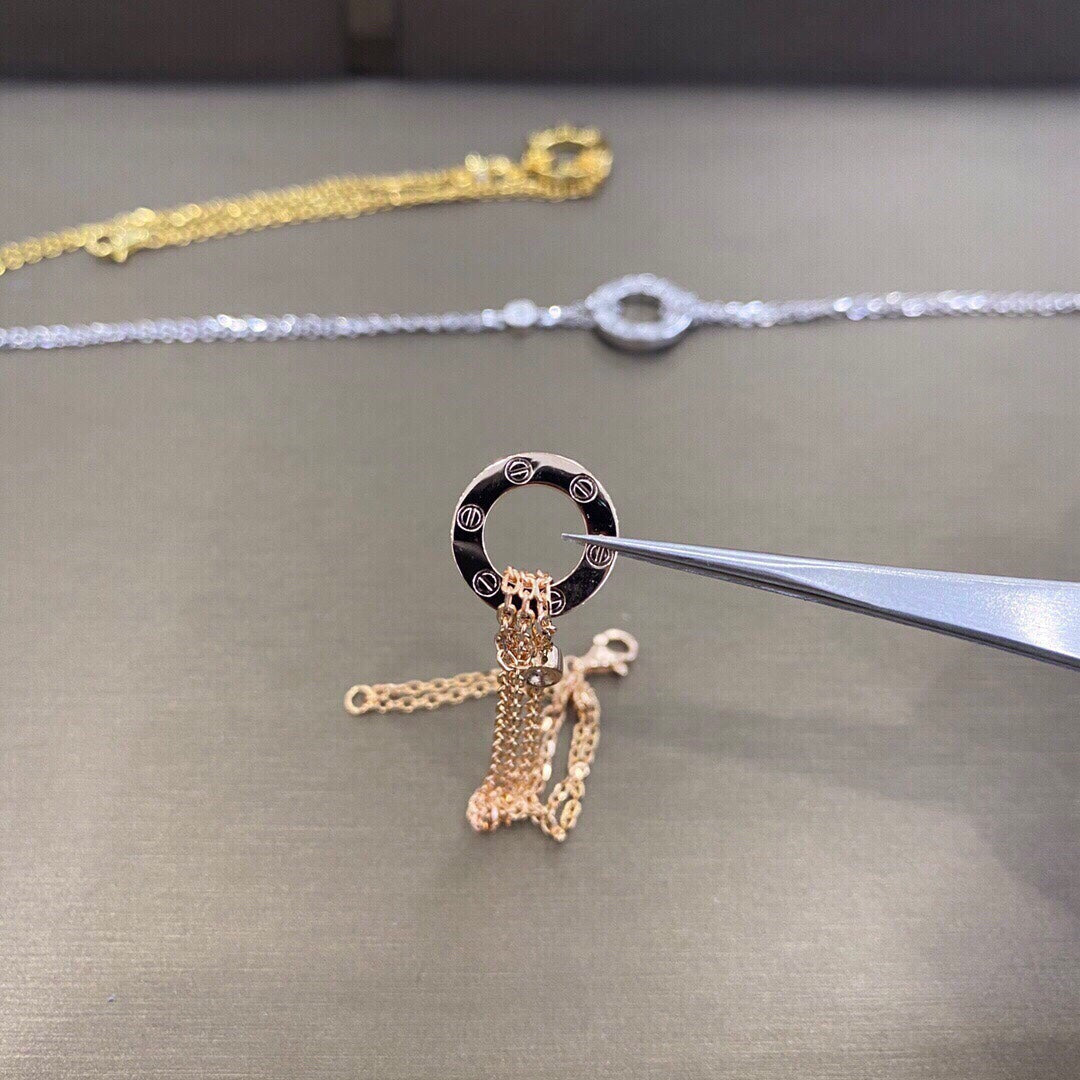 [Resenly Jewelry] ラブブレスレット ダイヤモンド2石