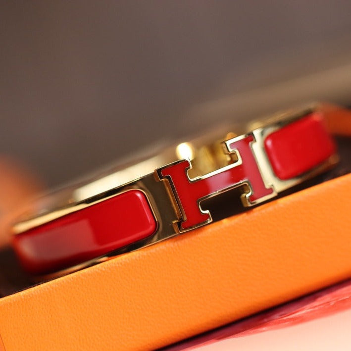 [Resenly Jewelry]H BRACELET 12MM GOLD