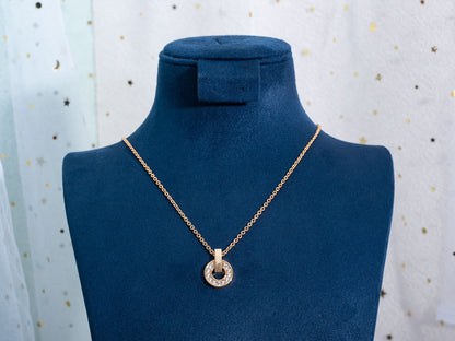 [Resenly Jewelry]GARI NECKLACE PINK GOLD DIAMOND
