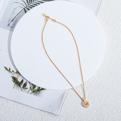 [Resenly Jewelry]GARI NECKLACE PINK GOLD DIAMOND
