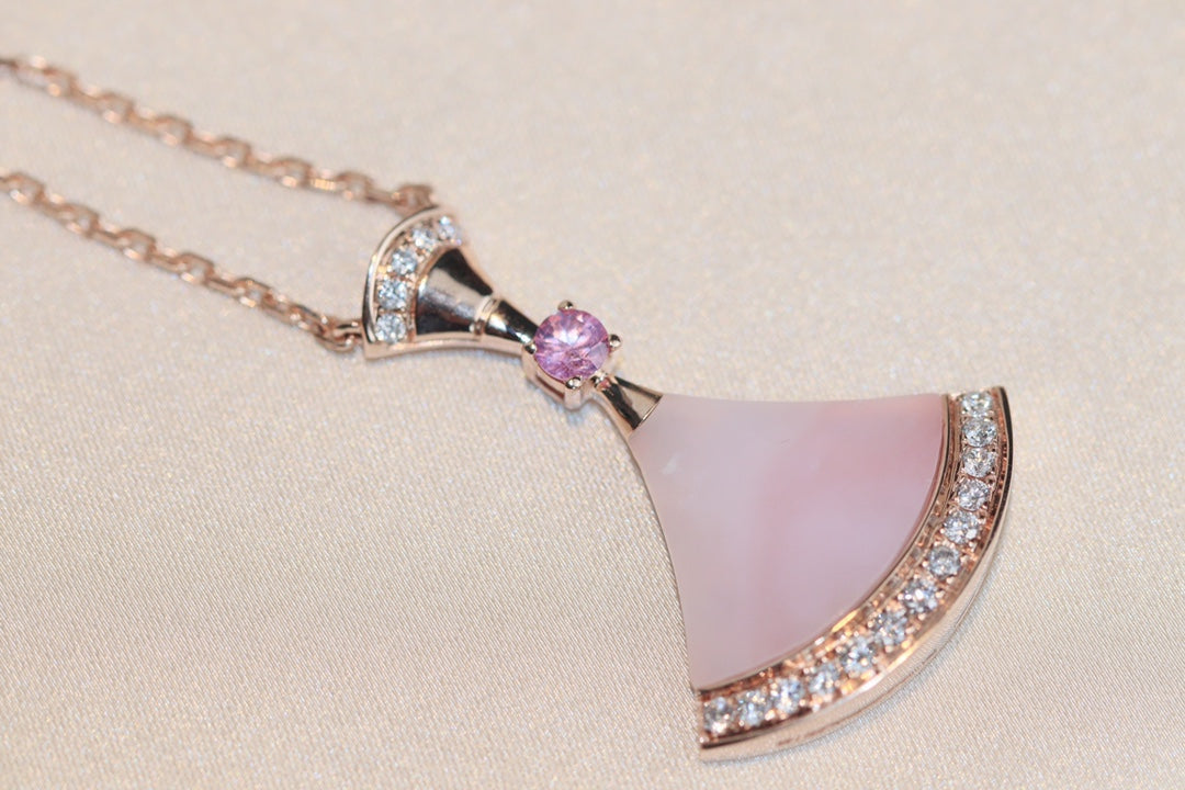 [Resenly Jewelry]DREAM NECKLACE PINK MOP DIAMOND