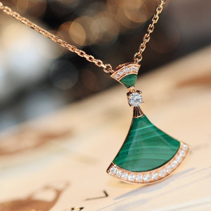 [Resenly Jewelry]DREAM NECKLACE MALACHITE DIAMOND