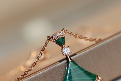 [Resenly Jewelry]DREAM NECKLACE MALACHITE DIAMOND