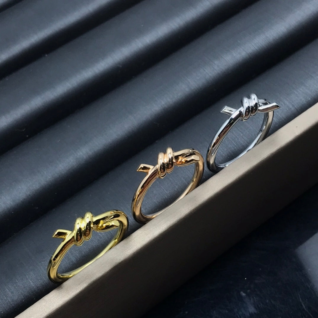 [Resenly Jewelry]KNOT RING 1.2MM