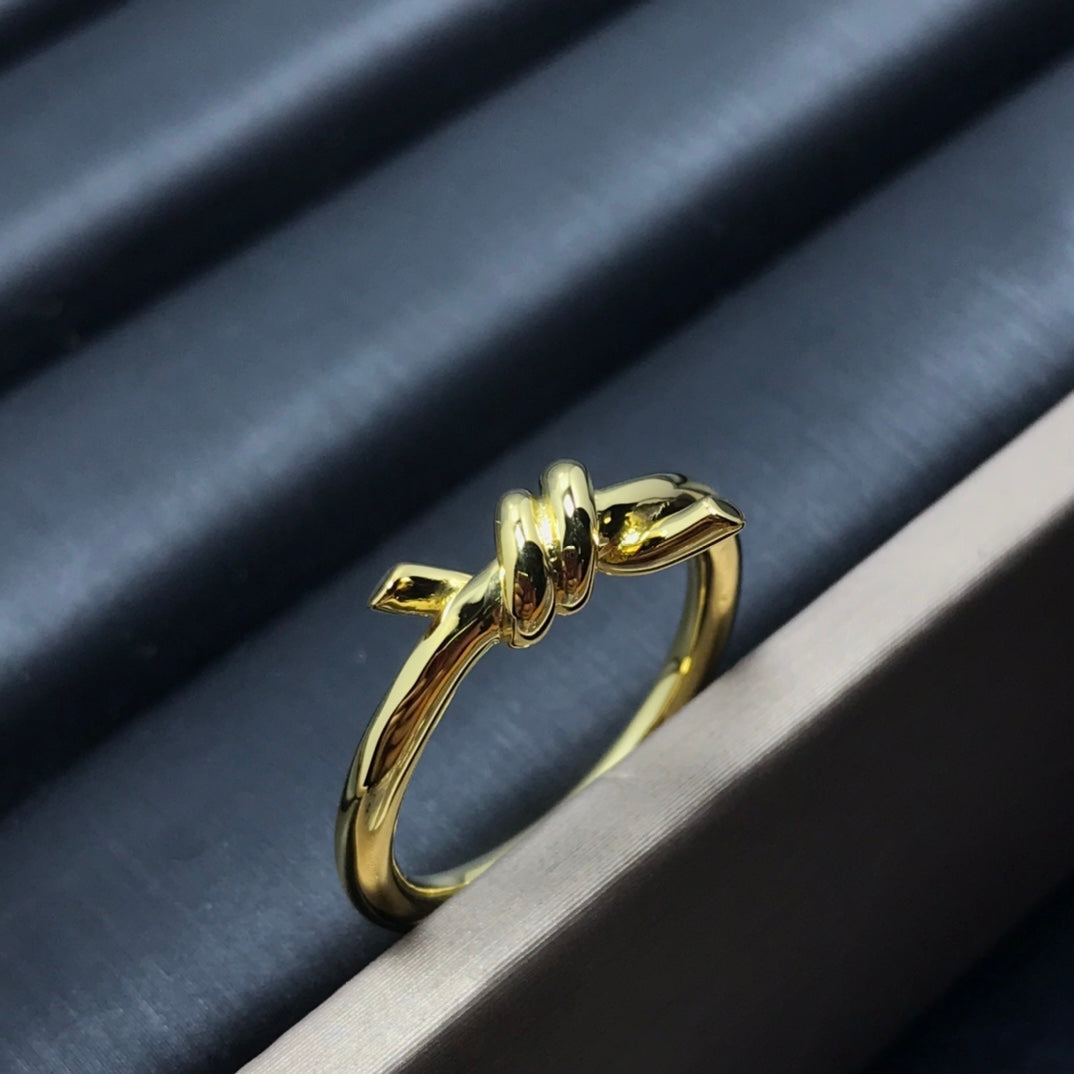 [Resenly Jewelry]KNOT RING 1.2MM