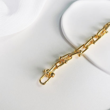 [Resenly Jewelry]ハードウェア ゴールドブレスレット