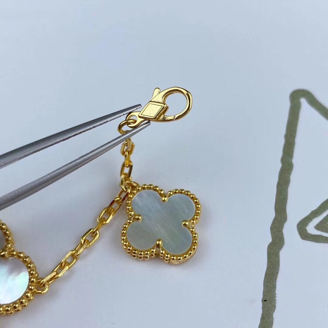 [Resenly Jewelry]MAGIC CLOVER MOP GOLD BRACELET 5 MOTIFS