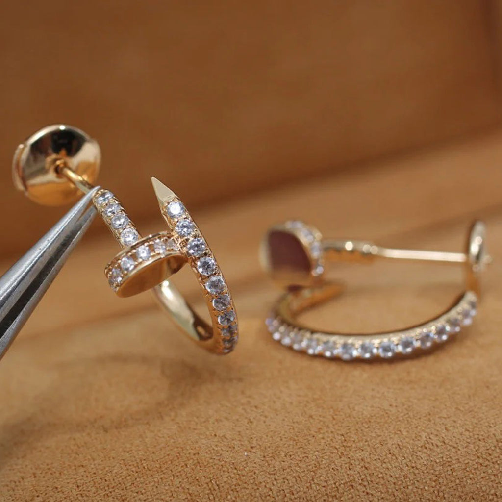 [Resenly Jewelry]JUSTE FULL DIAMOND SMALL EARRINGS