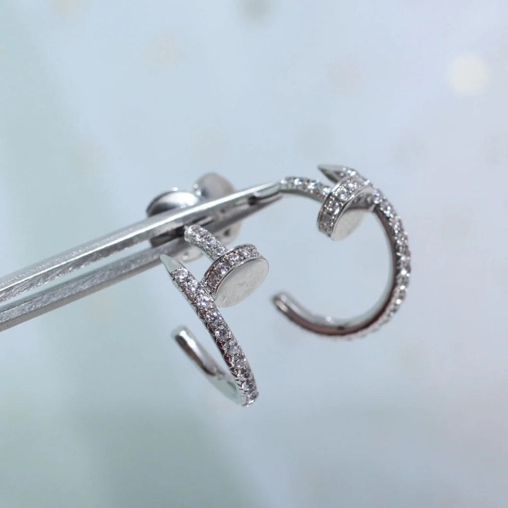 [Resenly Jewelry]JUSTE FULL DIAMOND SMALL EARRINGS