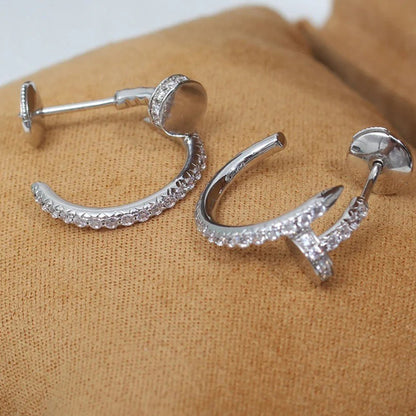 [Resenly Jewelry]JUSTE FULL DIAMOND SMALL EARRINGS