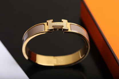 [Resenly Jewelry]Hブレスレット ゴールド ダイヤモンド