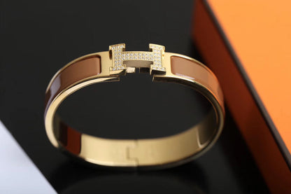 [Resenly Jewelry]Hブレスレット ゴールド ダイヤモンド